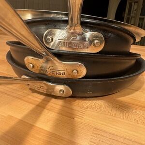 All Clad Black Frying Pan Set